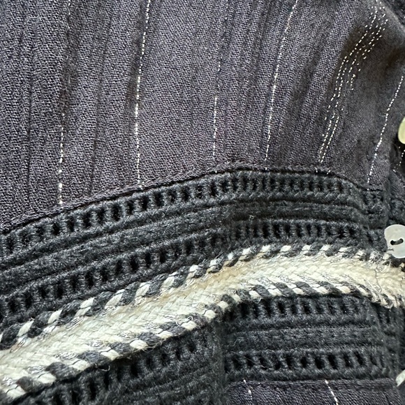 LoveStitch Dress Empire Waist Bohemian Button Front A-Line Maxi, M. Goth, witchy - Picture 10 of 12